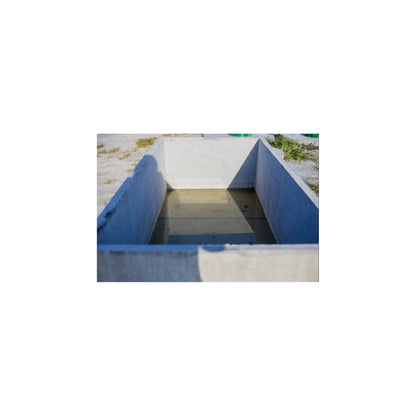 Texas Precast C Box in use as a water trough, interior view
