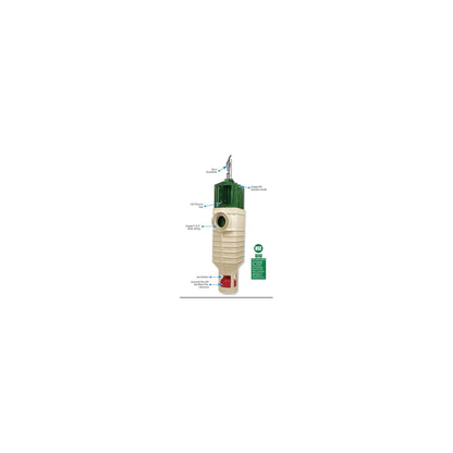Polylok PL-625 effluent filter cartridge with labelled features