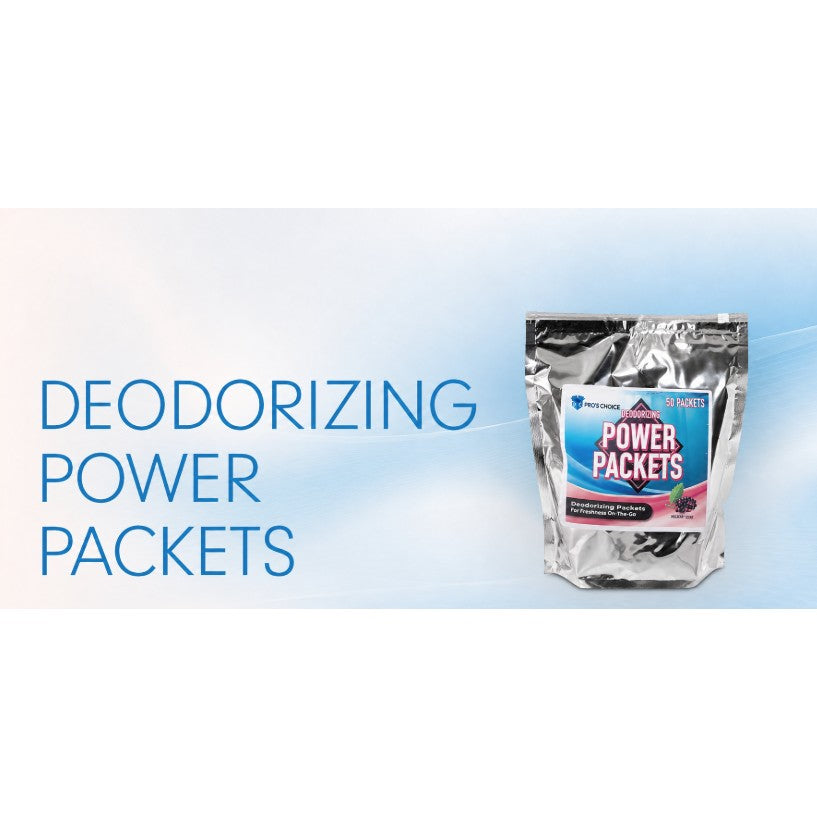 PolyJohn Deodorizing Power Packets - Mulberry - 4 Bags of 50 (TB10200M) - product photo