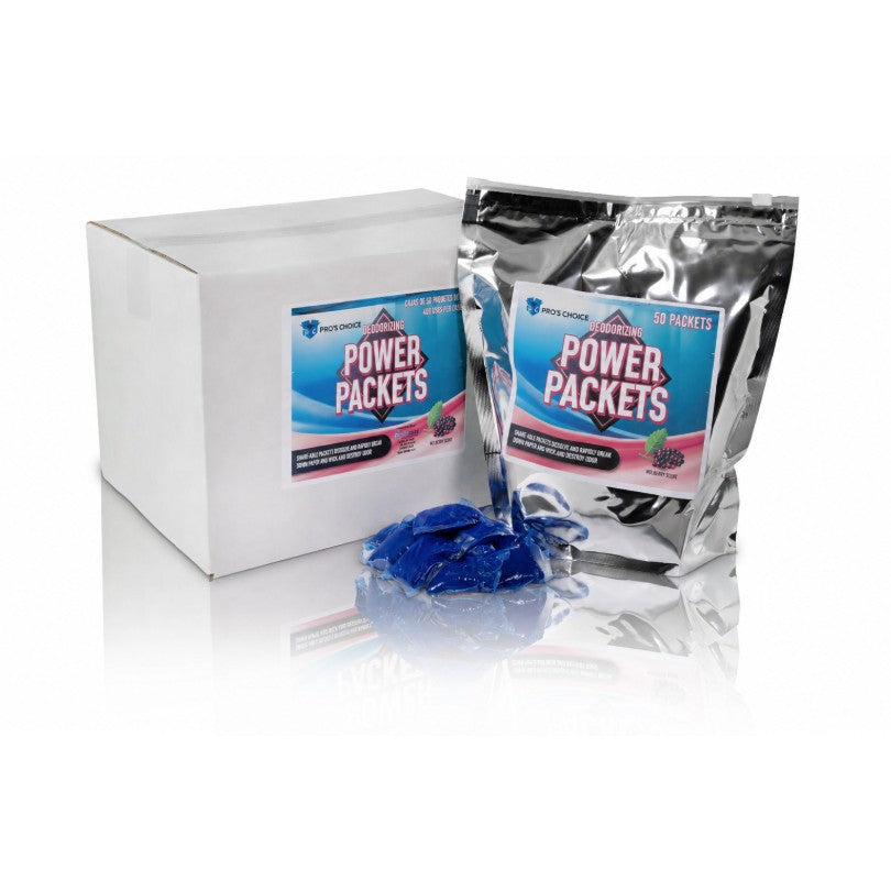 PolyJohn Deodorizing Power Packets - Mulberry - 4 Bags of 50 (TB10200M) - product photo