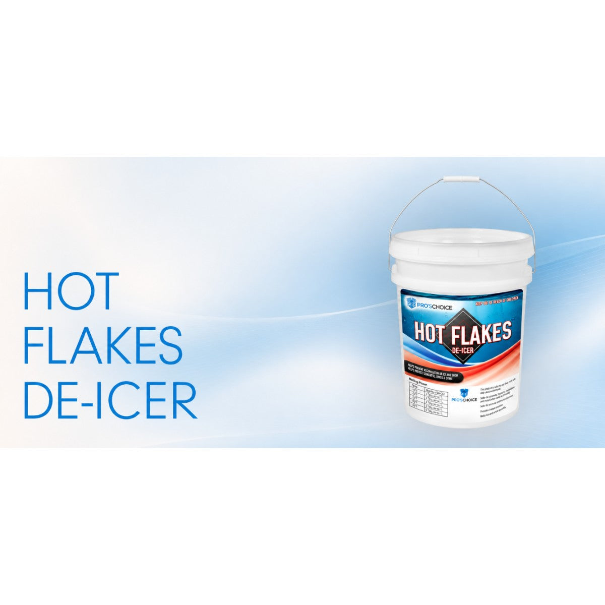 PolyJohn Hot Flakes De-Icer - 30 lb Pail (CK01-0120) - product photo