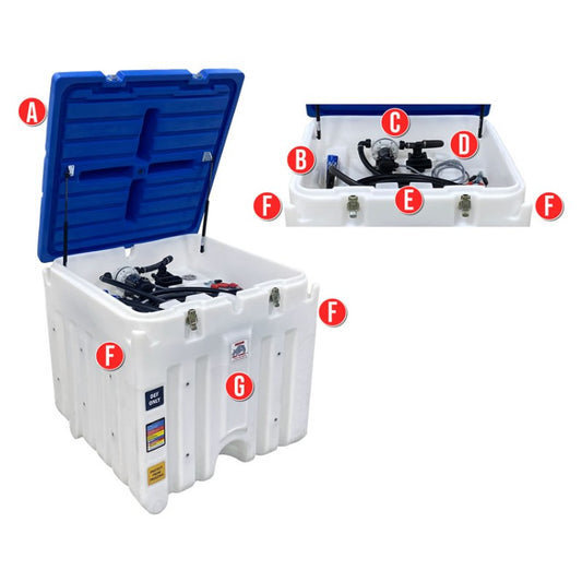 120 Gallon Rhino Tuff Tanks Portable DEF System 12V DC Pump (RTT-7120-DC) - product photo
