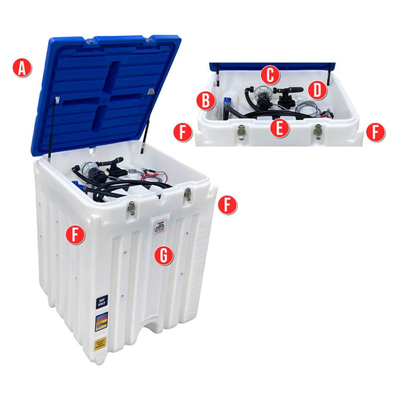 180 Gallon Rhino Tuff Tanks Portable DEF System 12V DC Pump (RTT-7180-DC) - product photo