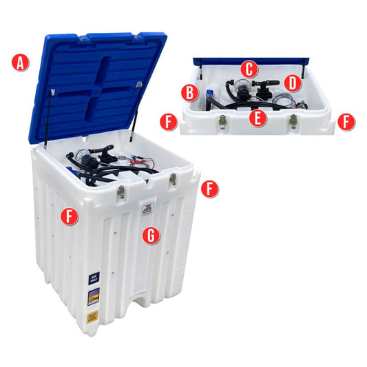 180 Gallon Rhino Tuff Tanks Portable DEF System 12V DC Pump (RTT-7180-DC) - product photo