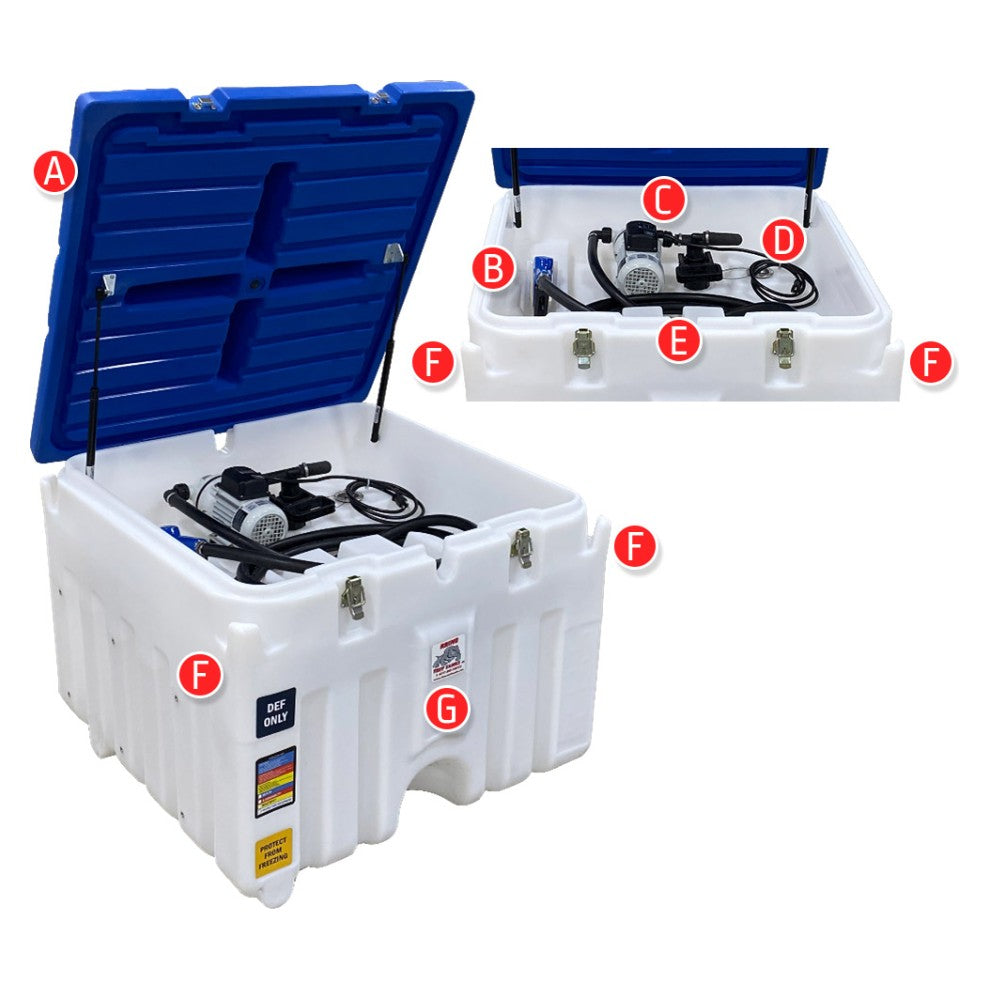 80 Gallon Rhino Tuff Tanks Portable DEF System 120V AC Pump With Power Cord (RTT-7080-AC) - product photo