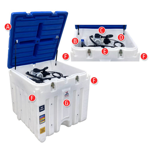 120 Gallon Rhino Tuff Tanks Portable DEF System 120V AC Pump With Power Cord (RTT-7120-AC) - product photo