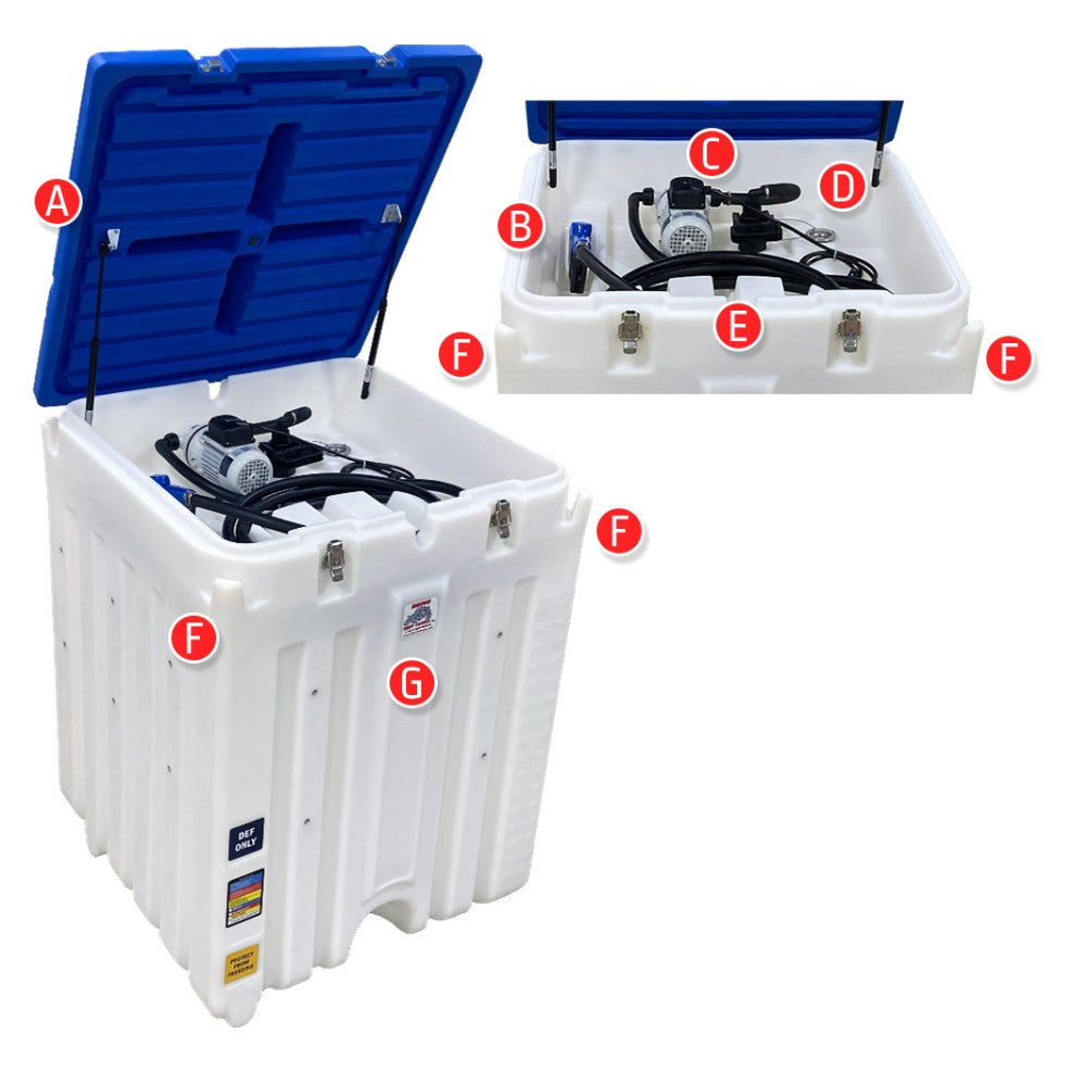 180 Gallon Rhino Tuff Tanks Portable DEF System 120V AC Pump With Power Cord (RTT-7180-AC) - product photo