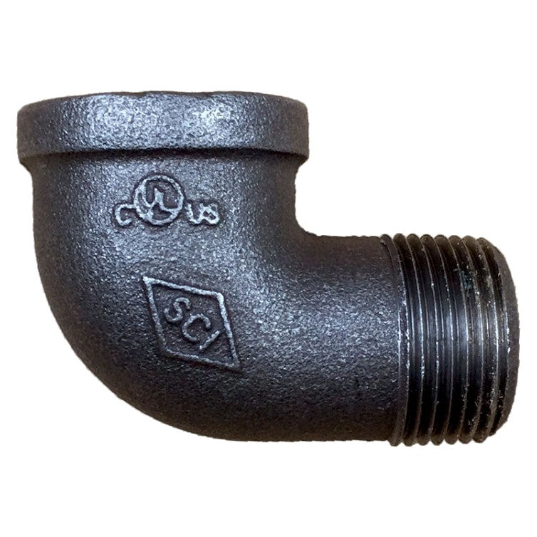 Rhino Tuff Tanks Street Elbow 1" MXF, Black Iron (RTT-4060) - product photo