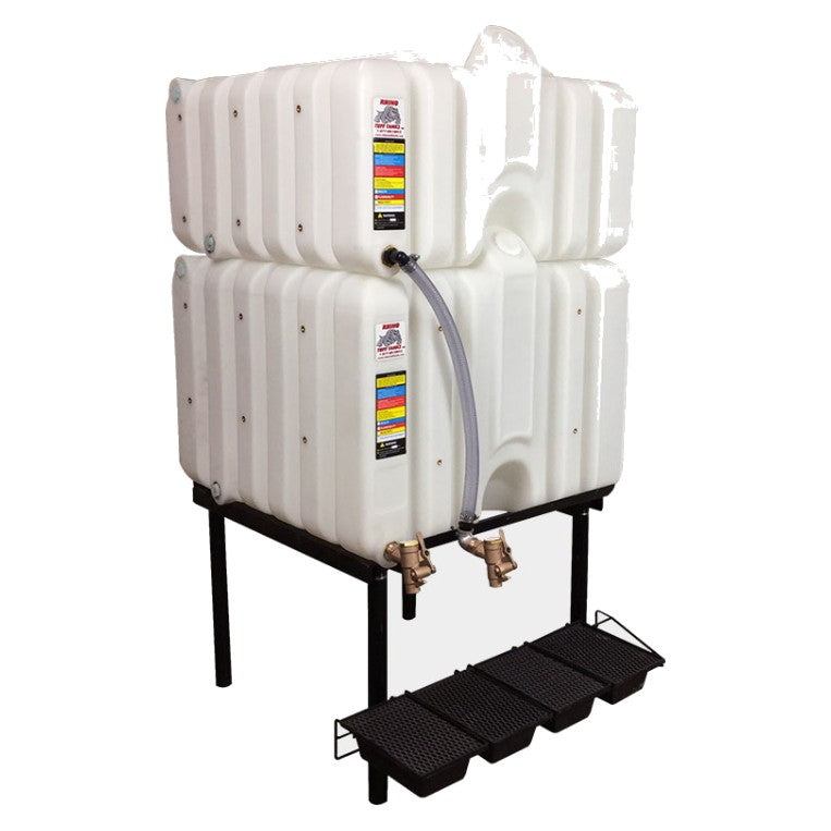 Rhino Tuff Tanks stackable gravity feed systems - product photo