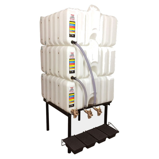 Rhino Tuff Tanks stackable gravity feed systems - product photo