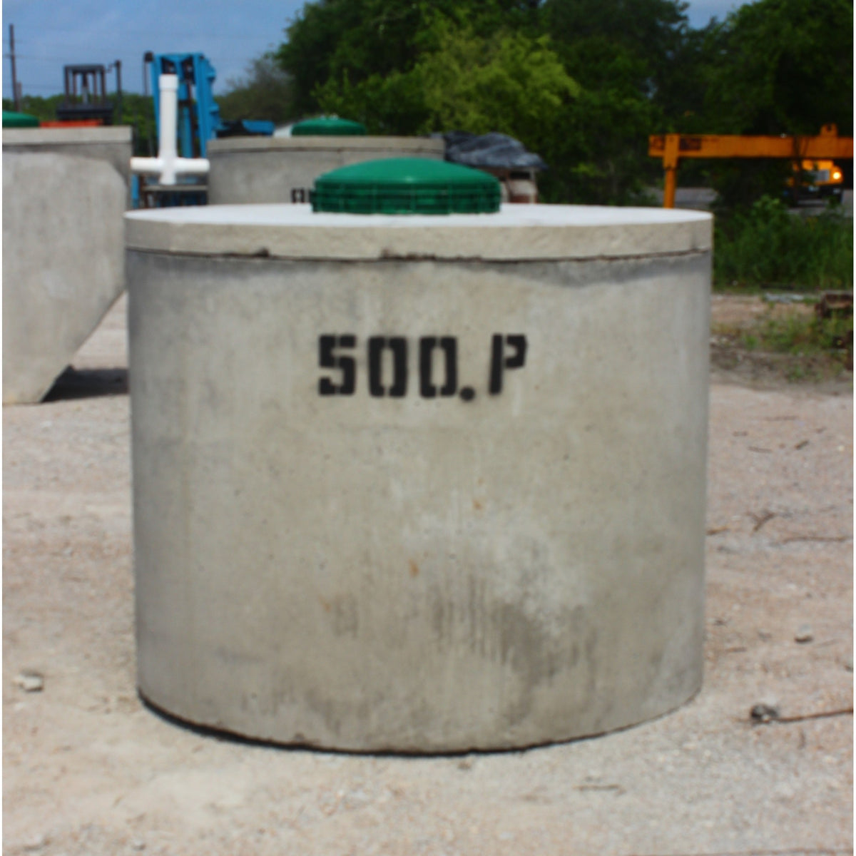 500 Gallon Texas Precast Round Concrete Pump Tank (500 PUMP TANK) - product photo