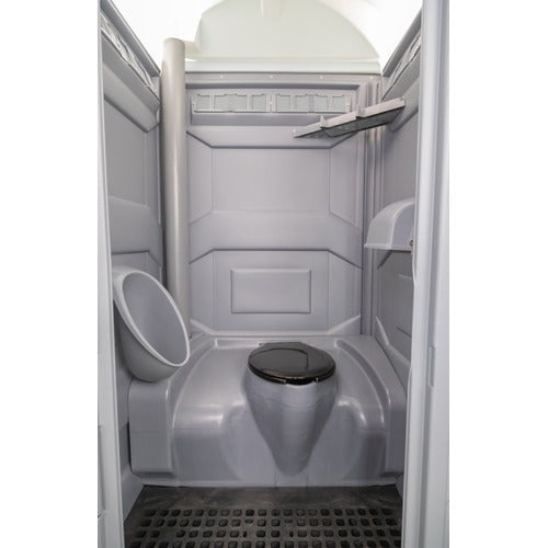 45 Gallon PolyJohn PJP4 Fresh Flush Portable Restroom - interior view