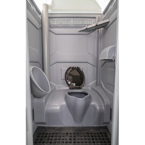 45 Gallon PolyJohn PJP4 Recirculating Flush Portable Restroom - interior detail view